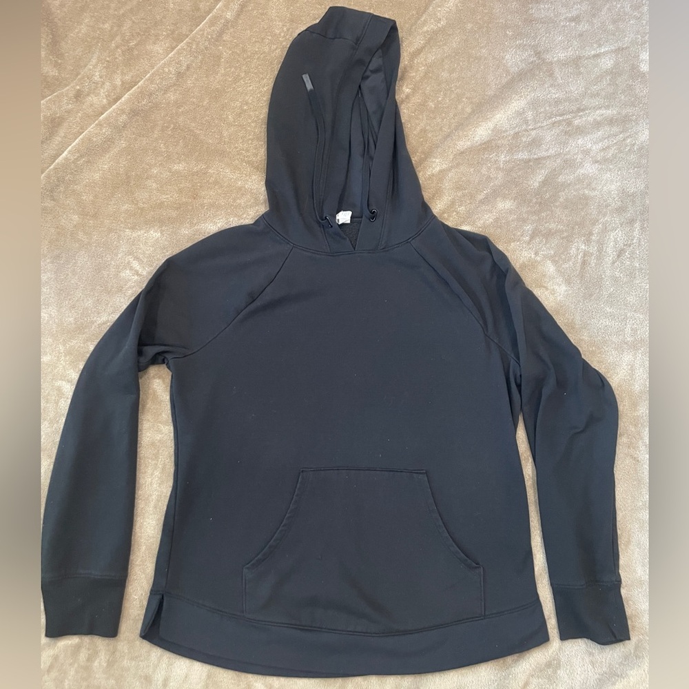 Athletic Works Womens Black Hoodie Sweatshirt Pullover Size S 4-6 Activewear